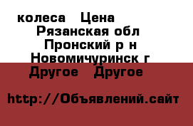 колеса › Цена ­ 14 000 - Рязанская обл., Пронский р-н, Новомичуринск г. Другое » Другое   